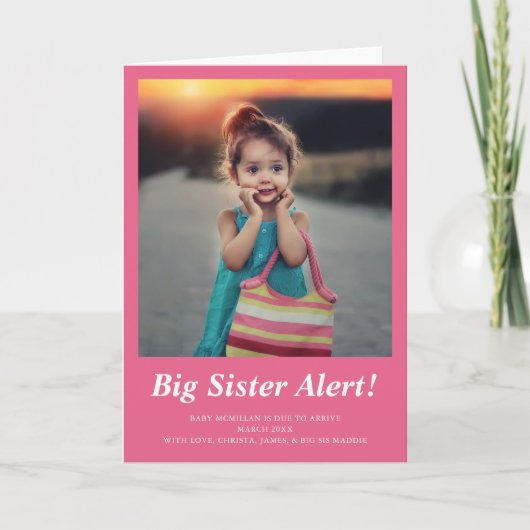  ビッグシスター・フォト・プレグニ・ピンクの発表 案内状 (正面)