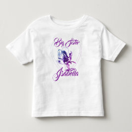 ビッグシスター リトルシスター オーキッド トドラーTシャツ