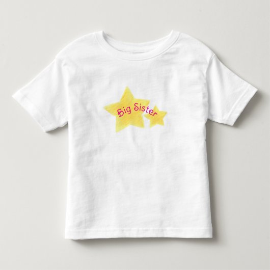 ビッグシスターTシャツ - 輝く星のテーマ トドラーTシャツ (正面)