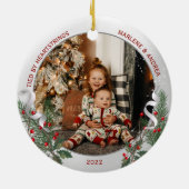 ビッグシス1stクリスマスクラシックシルバープラントフレーム セラミックオーナメント (裏面)