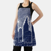 ビッグシティナイトライト街並みスカイライン エプロン (インサイチュ)