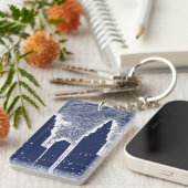 ビッグシティナイトライト街並みスカイライン キーホルダー (正面右)