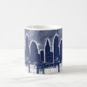ビッグシティナイトライト街並みスカイライン コーヒーマグカップ (中央)