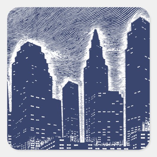 ビッグシティナイトライト街並みスカイライン スクエアシール (正面)