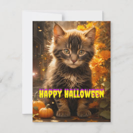 ビッグシティハロウィーン子猫 シーズンカード