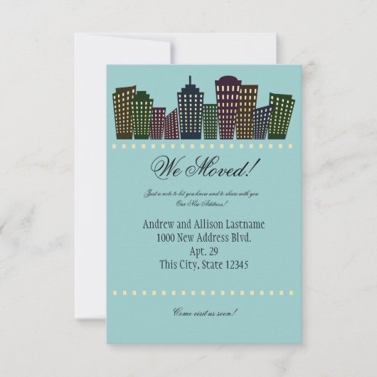 ビッグシティ新住所のお知らせ 案内状 (正面)