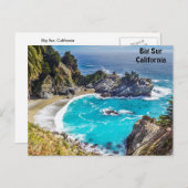 ビッグシュルカリフォルニアプファイファービーチはがき ポストカード (正面/裏面)