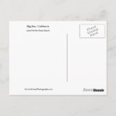 ビッグシュルカリフォルニアプファイファービーチはがき ポストカード (裏面)