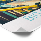 ビッグシュルカーメルビーチカリフォルニアトラベルポスター、ビッグ ポスター (角)