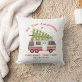 ビッグシュルクリスマスツリーファームヴィンテージRVカンパー クッション (ブランケット)