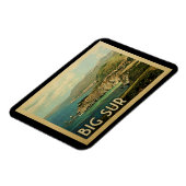 ビッグシュルマグネットカリフォルニアヴィンテージ旅行 マグネット (左側)