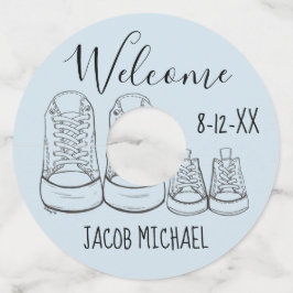 ビッグシューズベビーシューズシャワーバプテスマ《キリスト教》洗礼式や命名式 ワイングラスタグ