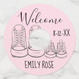 ビッグシューズベビーシューズシャワーバプテスマ《キリスト教》洗礼式や命名式 ワイングラスタグ