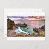 ビッグシュールウォーターフォールサンセット ポストカード (正面/裏面)