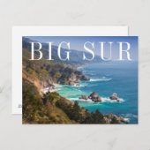 ビッグシュールカリフォルニアコースト |ありがとうございます ポストカード (正面/裏面)