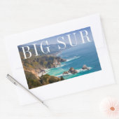 ビッグシュールカリフォルニアコースト 長方形シール (封筒)