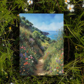 ビッグシュールカリフォルニア水彩絵葉書 招待状