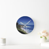ビッグシュールカリフォルニア海岸線 ラウンド壁時計 (ホーム)