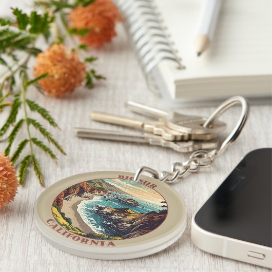 ビッグシュールカリフォルニアUSA キーホルダー (正面右)