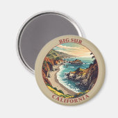 ビッグシュールカリフォルニアUSA マグネット (正面/裏面)