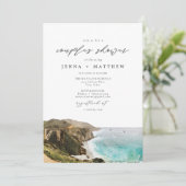 ビッグシュール海岸線カリフォルニアのカップルのシャワー 招待状 (スタンド正面)