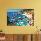 ビッグシュール海岸線、西海岸、太平洋岸 キャンバスプリント (インサイチュ (リビング))