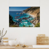 ビッグシュール海岸線、西海岸、太平洋岸 ポスター (キッチン)