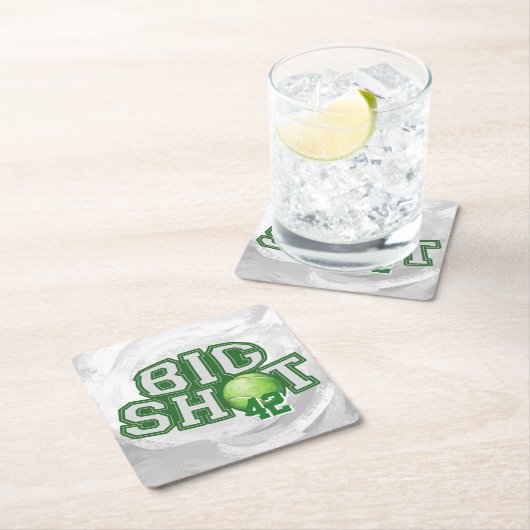 ビッグショットテニスボール スクエアペーパーコースター (インサイチュ)