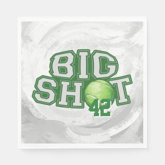 ビッグショットテニスボール スタンダードランチョンナプキン (正面)
