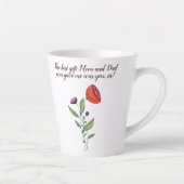 ビッグシースリトルシスター甘い引用文野生の花 カフェラテマグ (右)