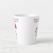 ビッグシースリトルシスター甘い引用文野生の花 カフェラテマグ (正面)