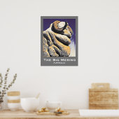 ビッグシープビッグメリノオーストラリアのレトロ旅行プリント ポスター (キッチン)