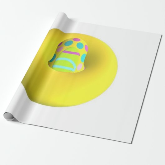 ビッグジャイアントエクストララージイエロー抽象芸術アート ラッピングペーパー (アンロールド)