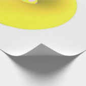 ビッグジャイアントエクストララージイエロー抽象芸術アート ラッピングペーパー (角)