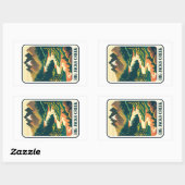 ビッグジャックスクリークアイダホカラーズ 長方形シール (シート)