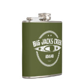 ビッグジャックスクリーク野生と風光明媚なリバーアイダホカヤキ フラスク (右)