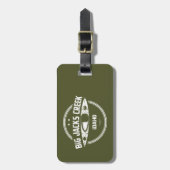 ビッグジャックスクリーク野生と風光明媚なリバーアイダホカヤキ ラゲッジタグ (正面縦)