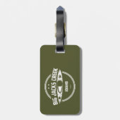 ビッグジャックスクリーク野生と風光明媚なリバーアイダホカヤキ ラゲッジタグ (裏面縦)