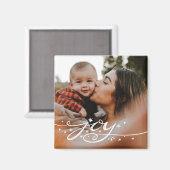 ビッグジョイハンドレタードホリデーフォト マグネット (正面/裏面)