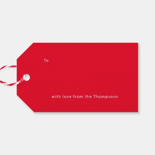 ビッグジョイハンドレターフォトホリデーカード ギフトタグ (裏面横)