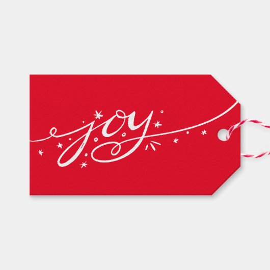 ビッグジョイハンドレターフォトホリデーカード ギフトタグ (正面(横))