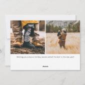 ビッグジョイハンドレターフォトホリデーカード シーズンカード (裏面)