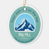 ビッグスカイモンタナイエローストーンクリスマス セラミックオーナメント (左)