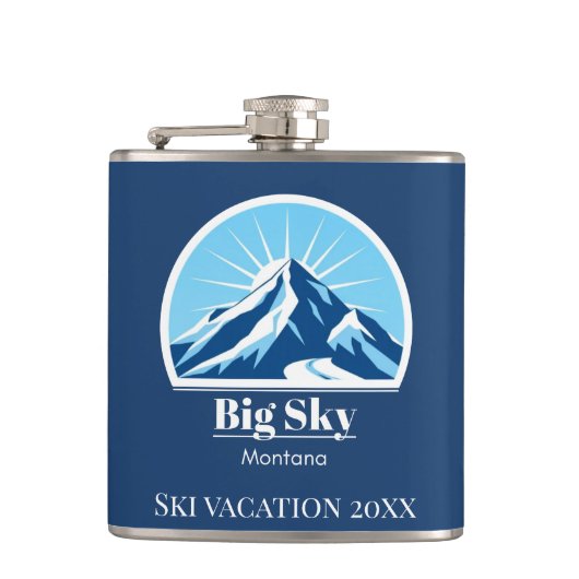 ビッグスカイモンタナスキーのお土産 フラスク (正面)