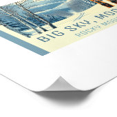 ビッグスカイモンタナスキーリゾートロッキーマウンテンズ ポスター (角)