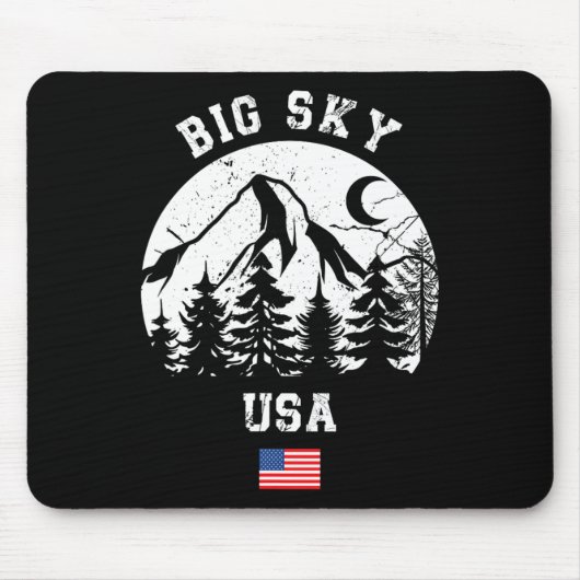 ビッグスカイモンタナスキーリゾート アルペンスキー アメリカ マウスパッド (正面)