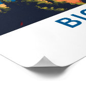 ビッグスカイモンタナトラベルプリント ポスター (角)