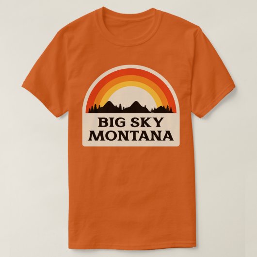 ビッグスカイモンタナレトロ Tシャツ (デザイン正面)