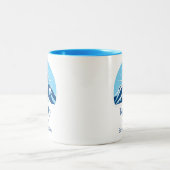 ビッグスカイモンタナローンマウンテンスキーのお土産 ツートーンマグカップ (中央)