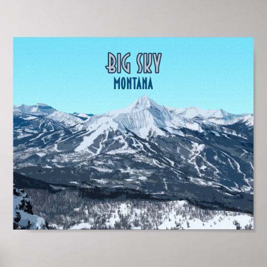 ビッグスカイモンタナヴィンテージ ポスター (正面)